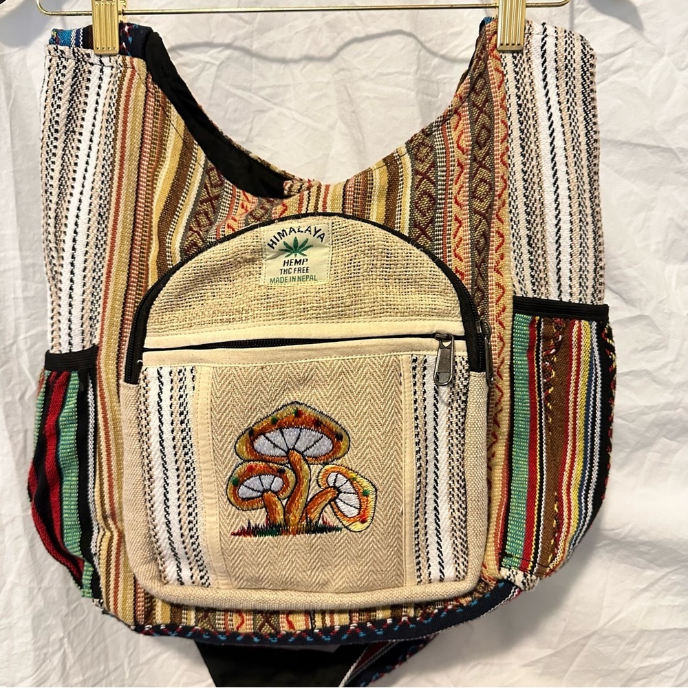 Himalaya Hemp Woven Bag. Colorful Large and lightweight beach or everyday use